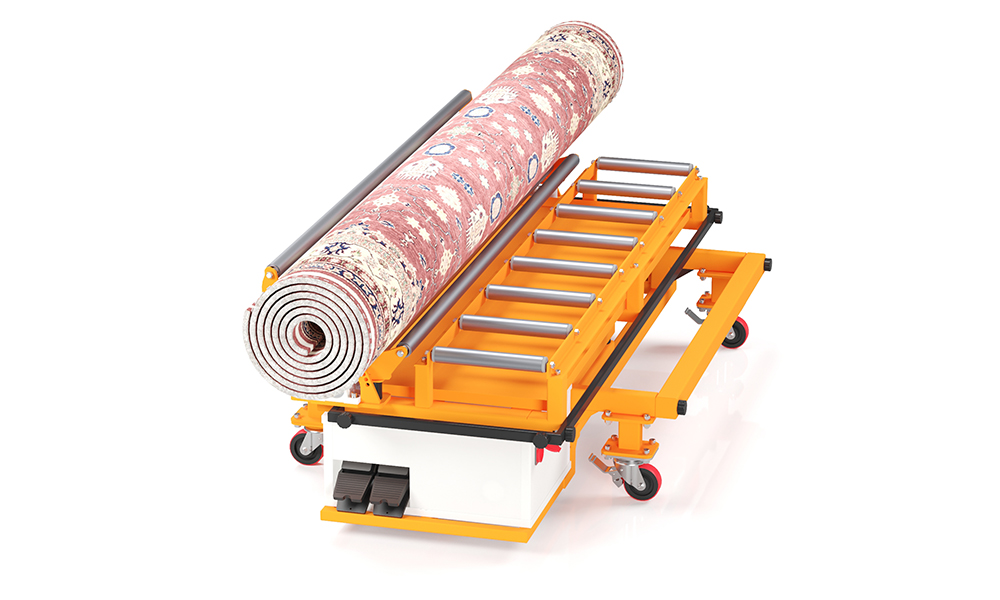 Аккумуляторная автоматическая тележка для перевозки и подвешивания ковров